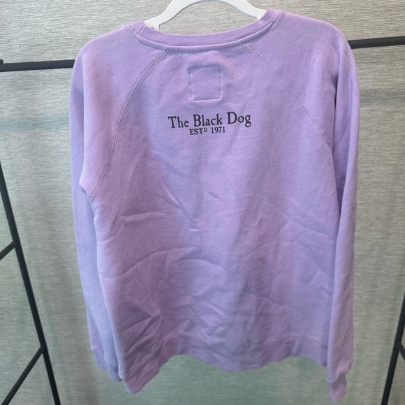 The Black Dog Purple Sweatshirt with Black Dog Logo - Picture 2 of 6